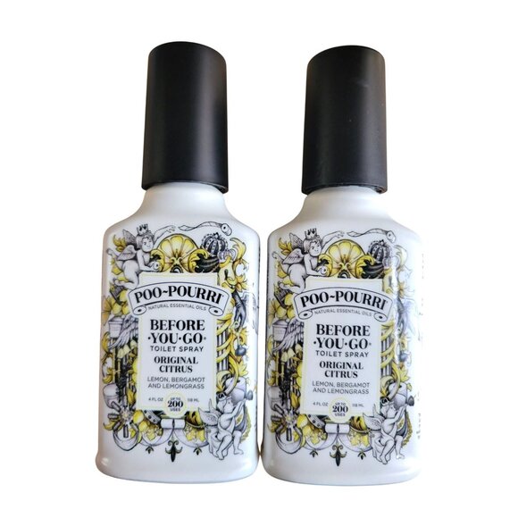 *NEW* 2-Pack Poo-Pourri Before-You-Go Toilet Spray - Original Citrus 4fl oz - Picture 1 of 5